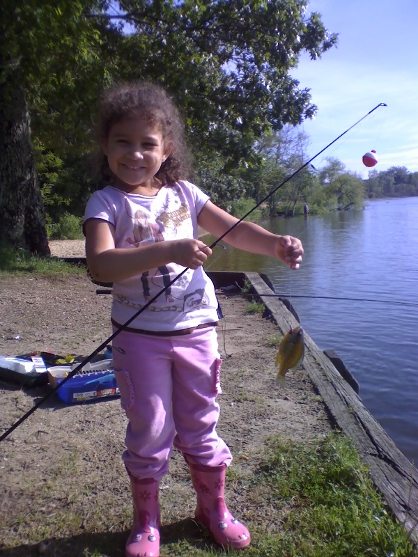 Sabrina's First Catch near Moriches